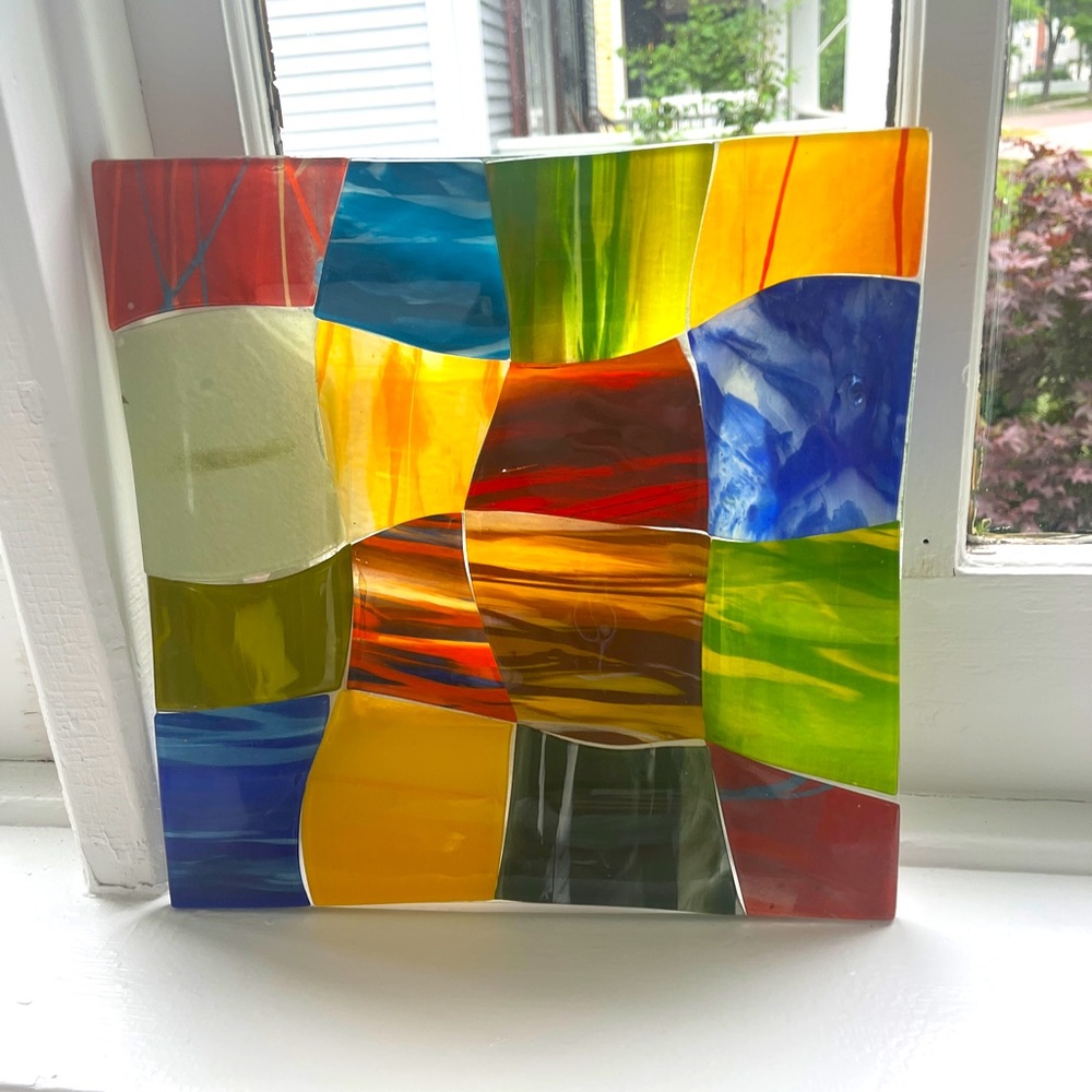 Mixed glass plate
